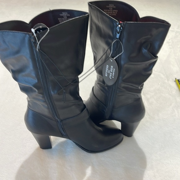 STYLE & CO SACHI SIZE 9.5 M Black Knee-High Boots - Picture 5 of 8